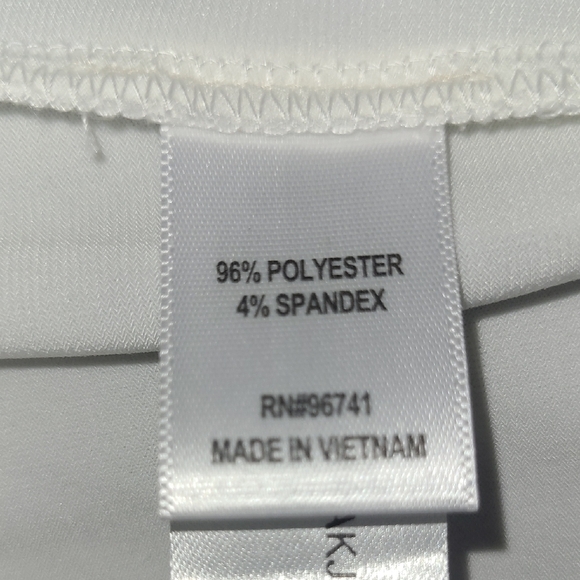 White Palazzo Pants with Pink Marble Design Wide Leg High Rise Bohemian Artsy - Picture 6 of 12